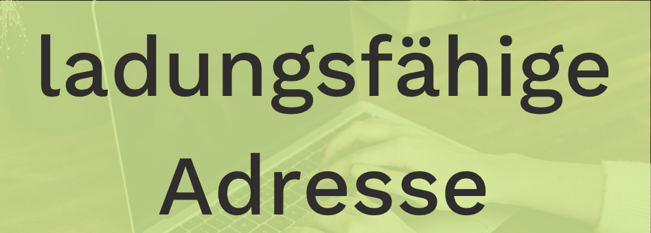 Ladungsfähige Geschäftsadresse mieten